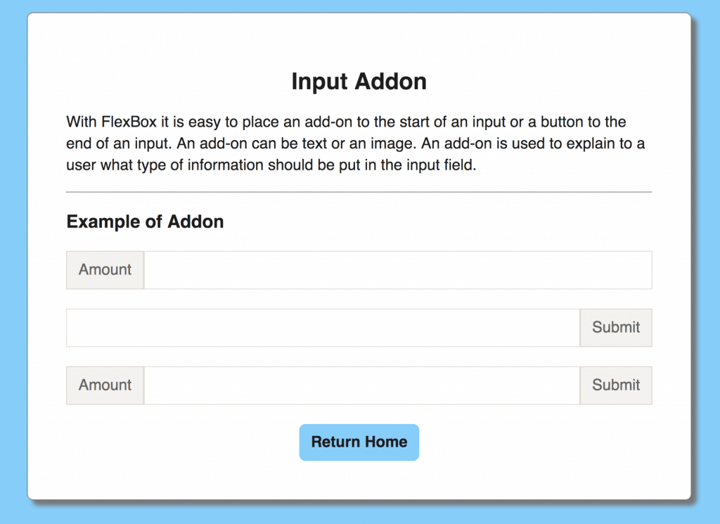 input addon